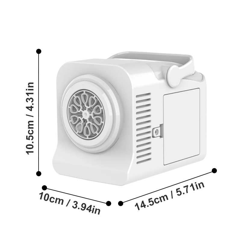 Com 50ml bolha de água portátil das crianças máquina bolha brinquedo ao ar livre gramado/casamento/evento bolha brinquedo interativo