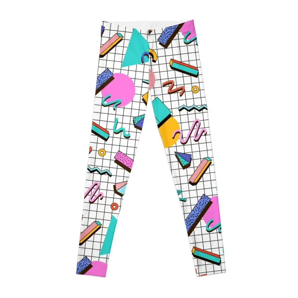 

Funky 80s eighties Memphis Pattern Design Leggings legging push up sports for Pants sport Womens Leggings