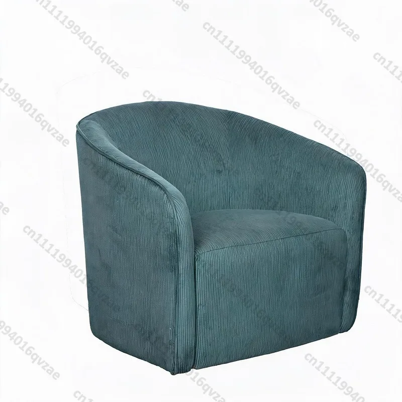 Nordic Style Single Rotating Armchair Leisure Chair Modern Soft Armchair Suitable for Living Room Bedroom