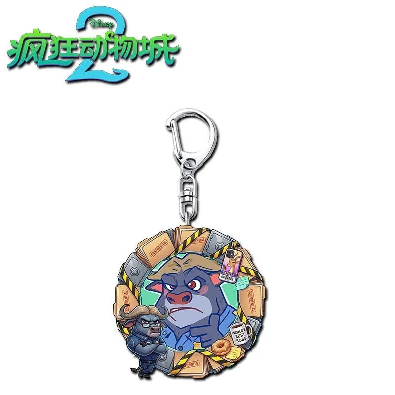 Llavero con animación de dibujos animados más vendido de Disney Zootopia 2, llavero de alto nivel de apariencia, regalo de decoración para mochila escolar para estudiantes Nick Judy Gary