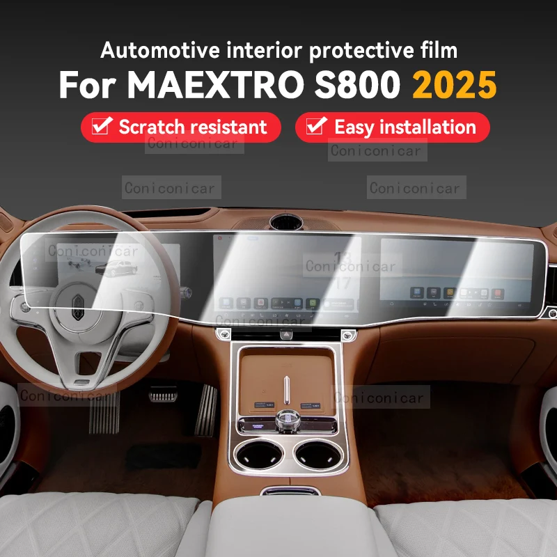 

Для MAEXTRO S800 2025 автомобильная панель, пленка для приборной панели, защитная наклейка для экрана, внутренняя пленка против царапин, аксессуары