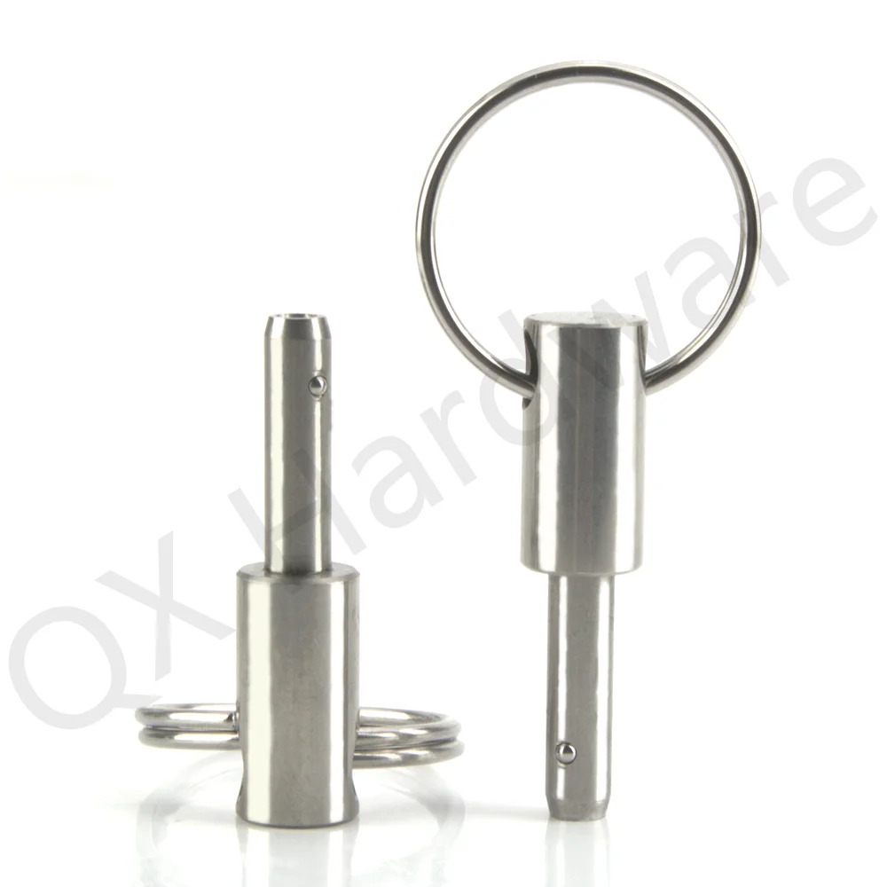 QX115 Customed In Stock All Stainless Steel Quick Release Spring Lock Pins Pull Ring Precision Detent Pins Ball Lock pin