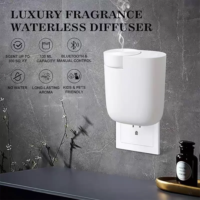 

Smart Bluetooth Aromatherapy Diffuser Plug in Mini Portable Quiet Timer for Toilet Essential Oil Easy Operation Home Office​