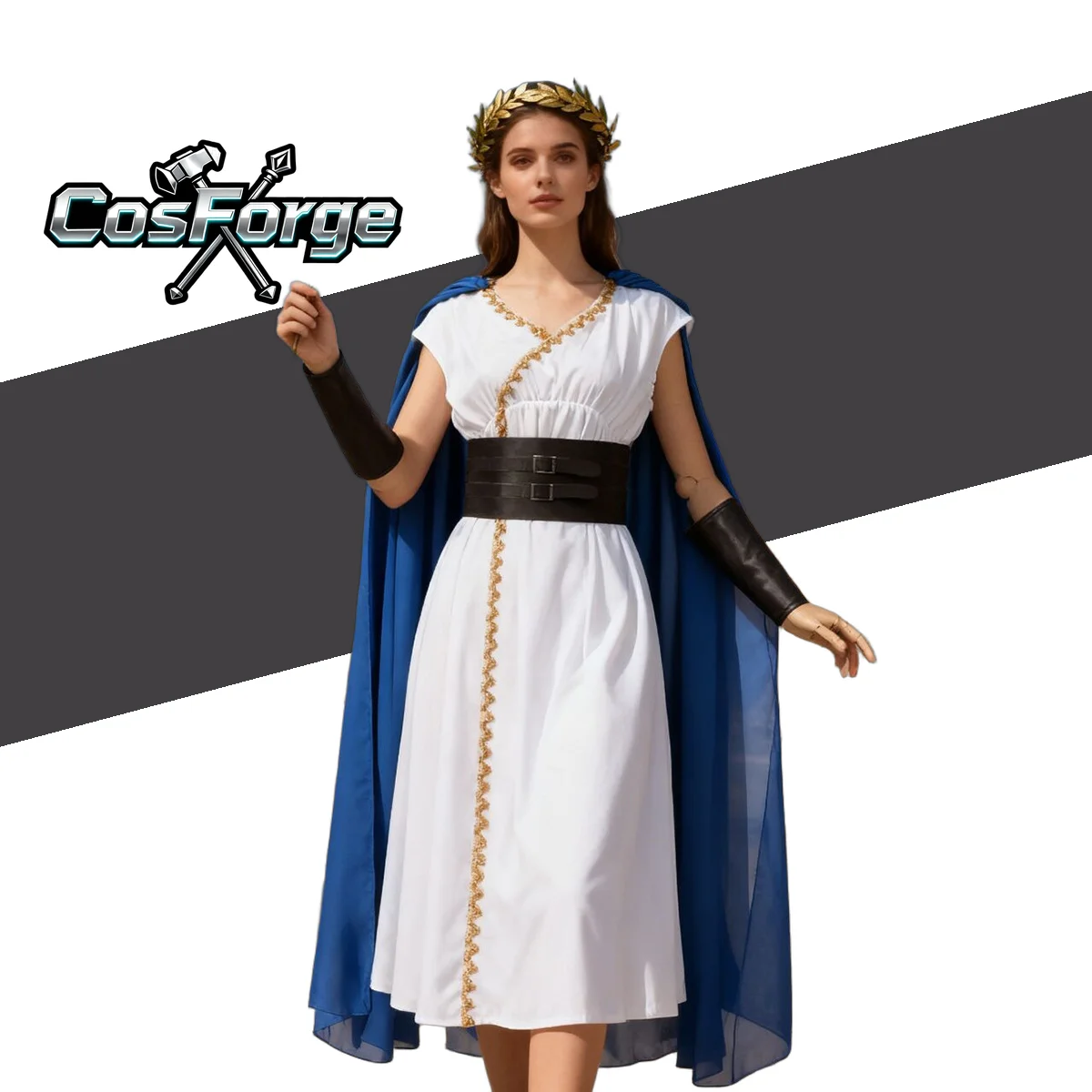 

Medieval Ancient Greece Rome Moon Goddess Cosplay - Nobility Halloween Fancy Dress Carnival