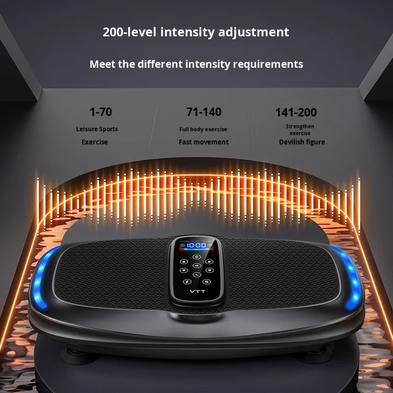 VTT Vertical Vibration Plate Fat-Reducing Rhythm Shake Machine Professional-Level Fitness Exercise Daily Workout Massage