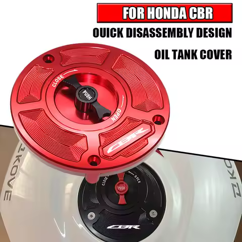 For HONDA CBR CBR600RR CBR1000RR CBR650RR CNC Fuel Gas Tank Cap Cover Aluminum Keyless Motorcycle Accessories All years