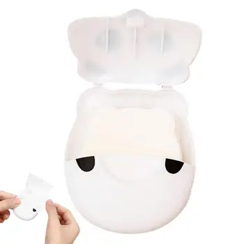 Fogli di sapone portatili per arrampicata Panda fiocchi di sapone portatili Mini fogli di sapone usa e getta lavaggio a mano bagno carta per sapone da viaggio