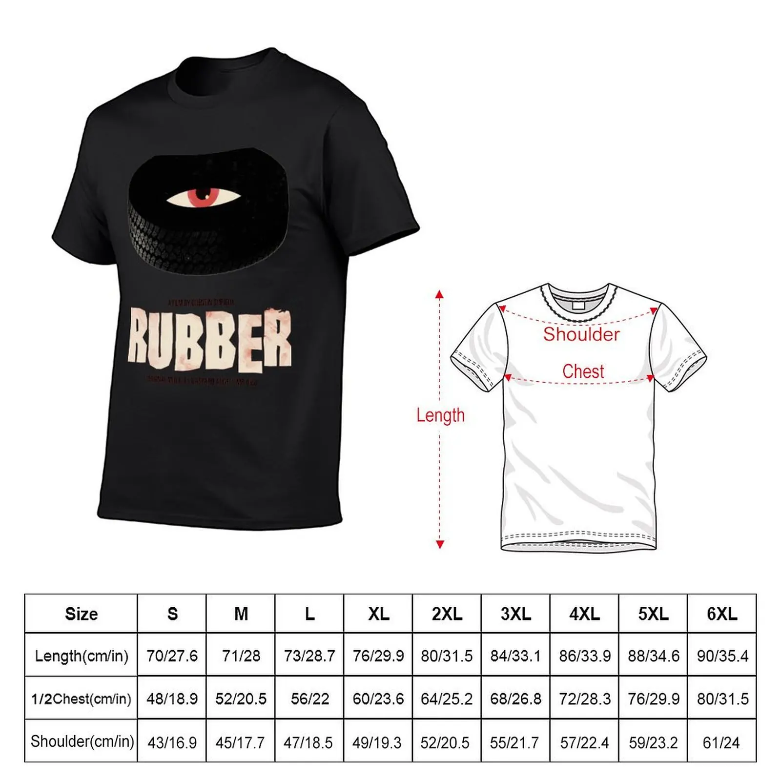 Rubber - A Film by Quentin Dupieux T-shirt shirts graphic tees korean fashion customs design your own black t-shirts for men