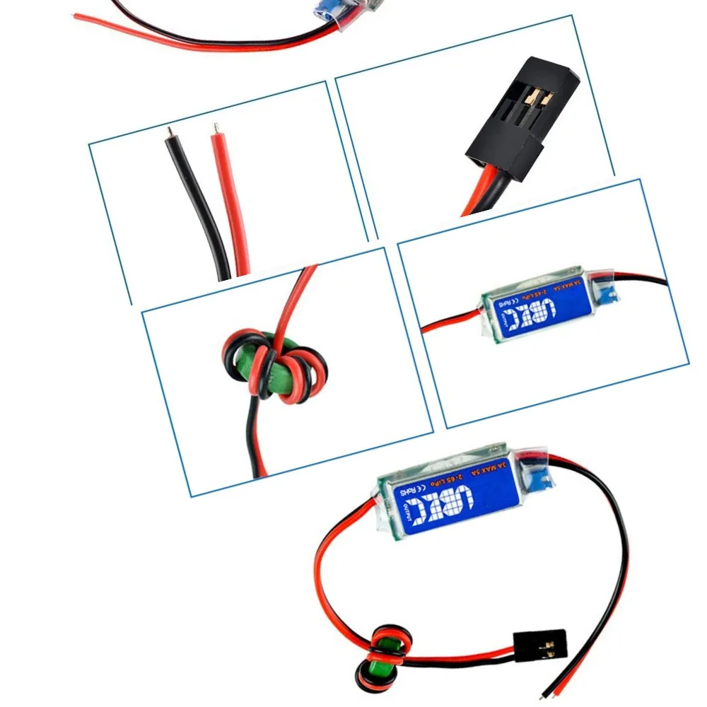 

BEC 2-6S Lipo Switching Regulator for RC Helicopter Plane Drone Model Part 3A Electric Speed Regulator UBEC 5/6V Lowest RF Noise