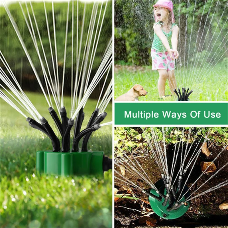 

360 Degree Outdoor Adjustable Automatic Sprinkler Lawn Garden Irrigation System Point Nozzle Gardening Irrigation Tool