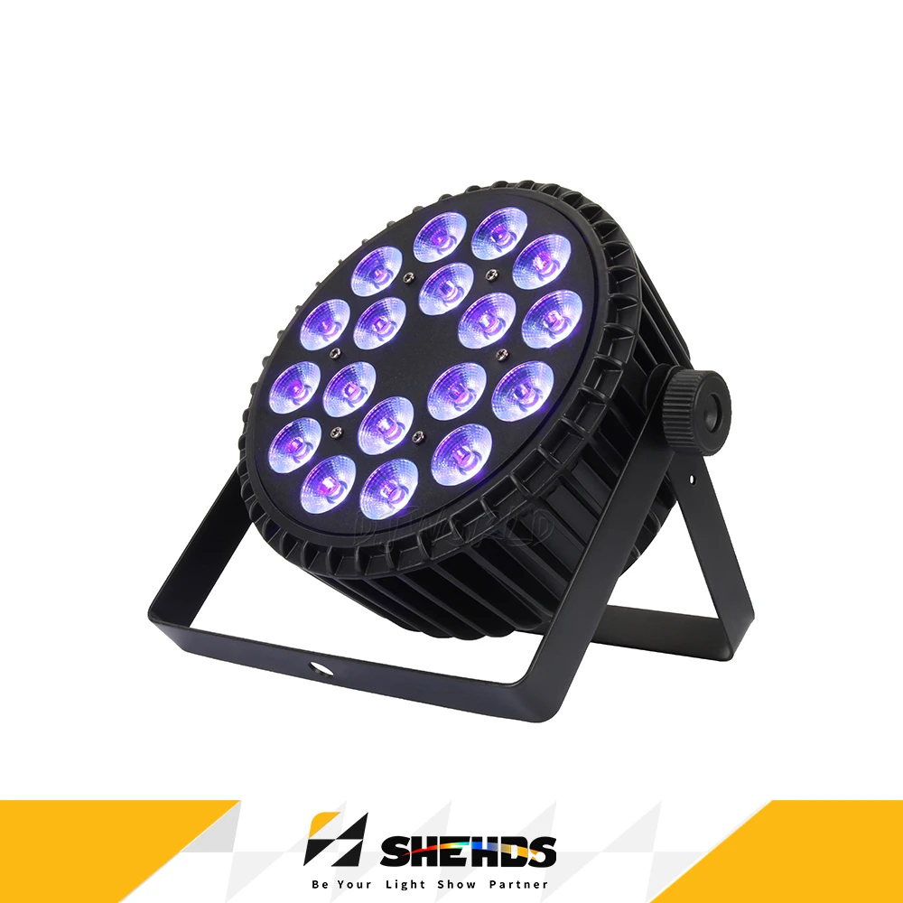 

SHEHDS Fast Shipping Aluminum Alloy LED Flat Par 18x12W & 18x18W Lights RGBW Lighting DMX512 Disco DJ Venue Wedding Party