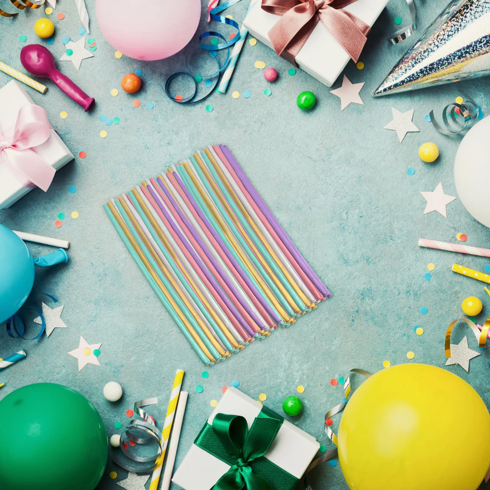 

100pcs Balloons Birthday Party Decorative Latex Long Balloons Creative For Festival Wedding Celebration Garland Kits