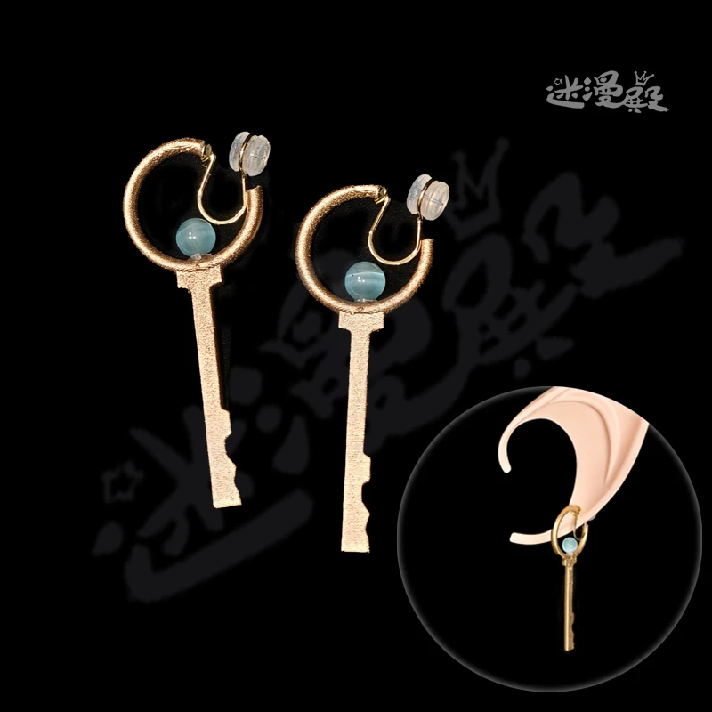 

Anime Wuthering Waves Zani Rinascita Cosplay Cartoon Earring Mascot Ear Clip Ornament Earrings Ambitus Eardrop Accessory Gift