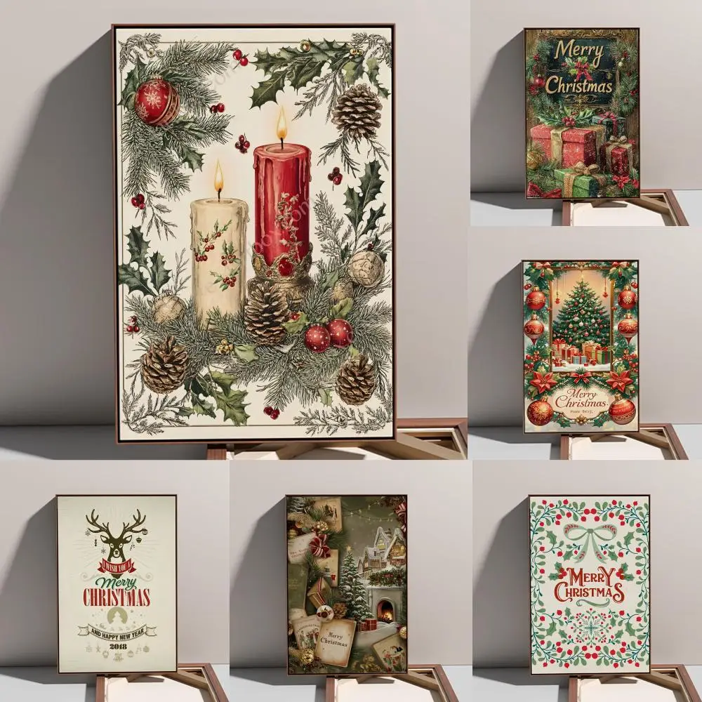 

Poster Prints Oil Painting Mural Living Room Home Decoration Party Evening Cover classics Christmas Day