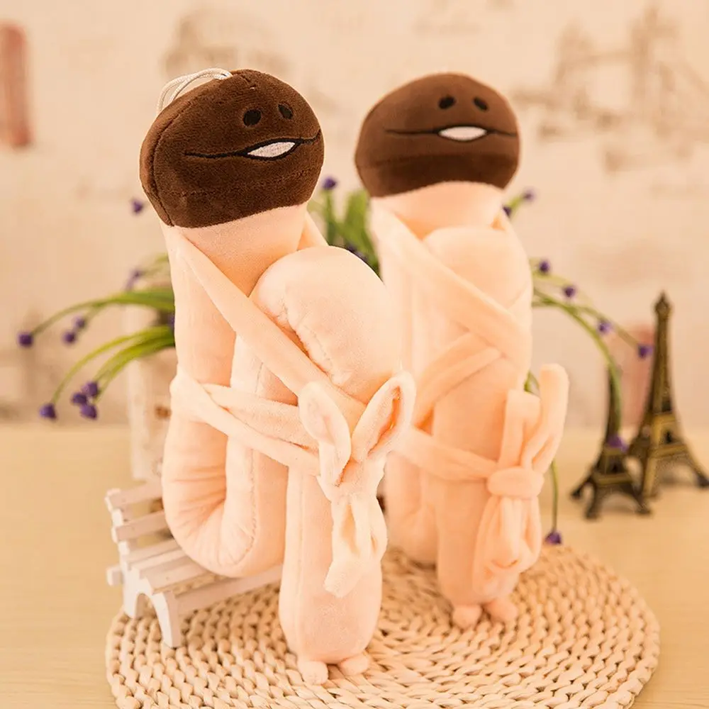 Sleeping Back Cushion Slide Mushroom Plush Toys Enoki Mushroom  Doll Mushroom Man Stuffed Toys Mushroom Man Fangji Doll