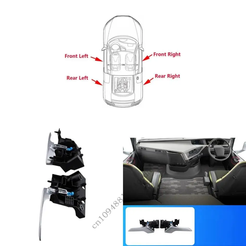 Heavy Duty Vehicle Door Pull Handle Ergonomic Design for Enhanced Cabin Functionality