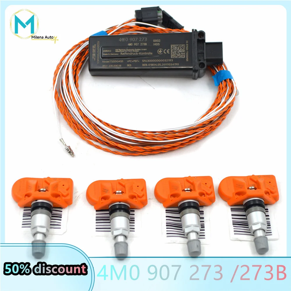 New style For Audi A4 B9 4M Pressure Sensor Based TPMS 4M0 907 273/273B