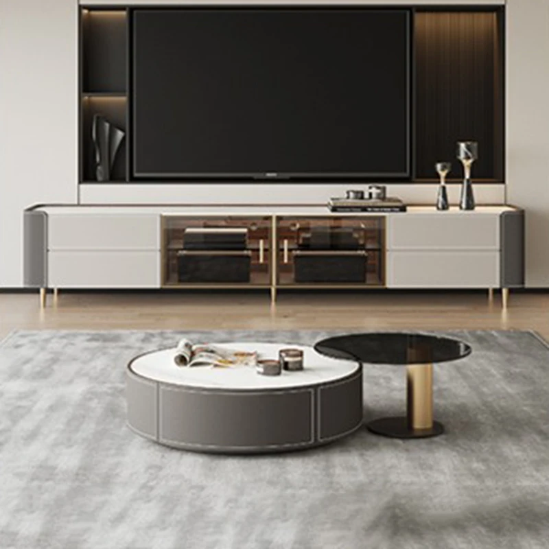 

Drawers Minimalist Tv Stands Aesthetic Designer Salon Living Room Tv Table Organizer Glass Suporte Para Tv Unique Furniture