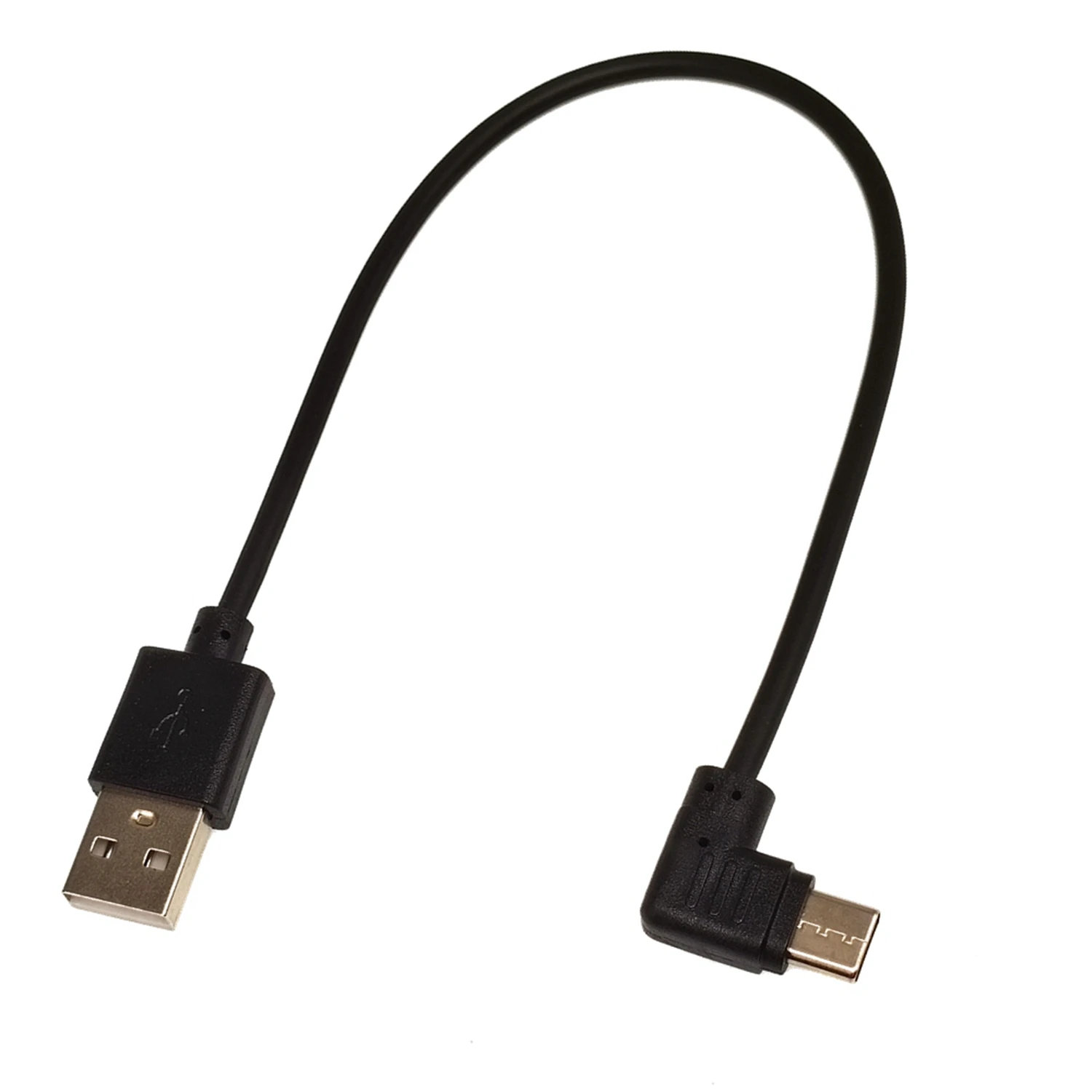 Type-C كابل بيانات التوجيه ، USB 2.0 ، زاوية 90 درجة ، شحن هاتف السيارة ، اليسار واليمين ، 25 سنتيمتر ، 50 سنتيمتر ، 100 سنتيمتر
