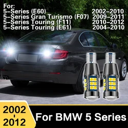For BMW 5 Series E60 F07 F11 E61 2002 - 2012 W16W T15 912 921 906 922 LED Car Reverse Light Bulbs Canbus Backup Lamp Accessories