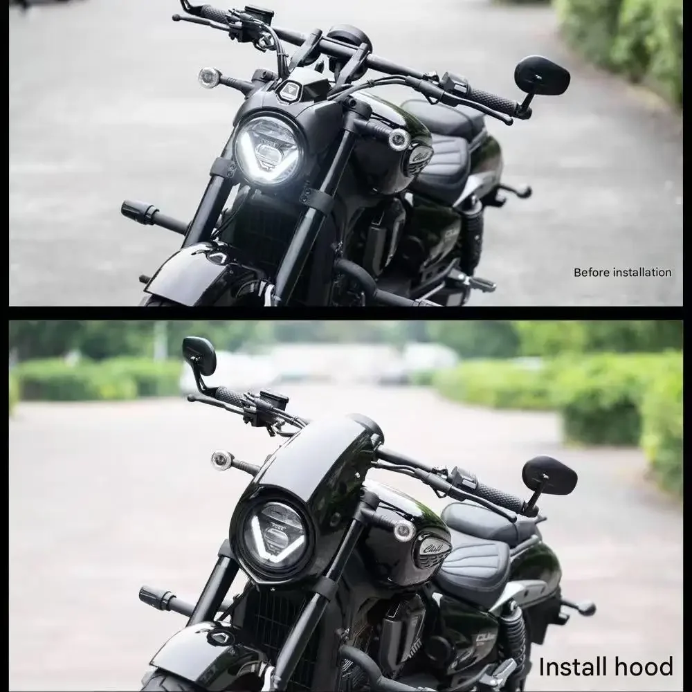 For VOGE CU625 modification: special accessories for irregularly shaped headlight covers, windshield covers, and fairings.