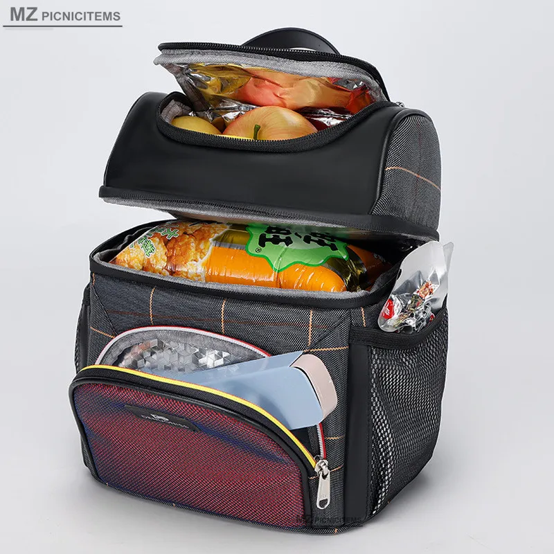 

Thermal Lunch Bags Picnic Insulated Cooler For Drinks Beer Food Storage Portable Shoulder Box Outdoor Trips Camping Accessories