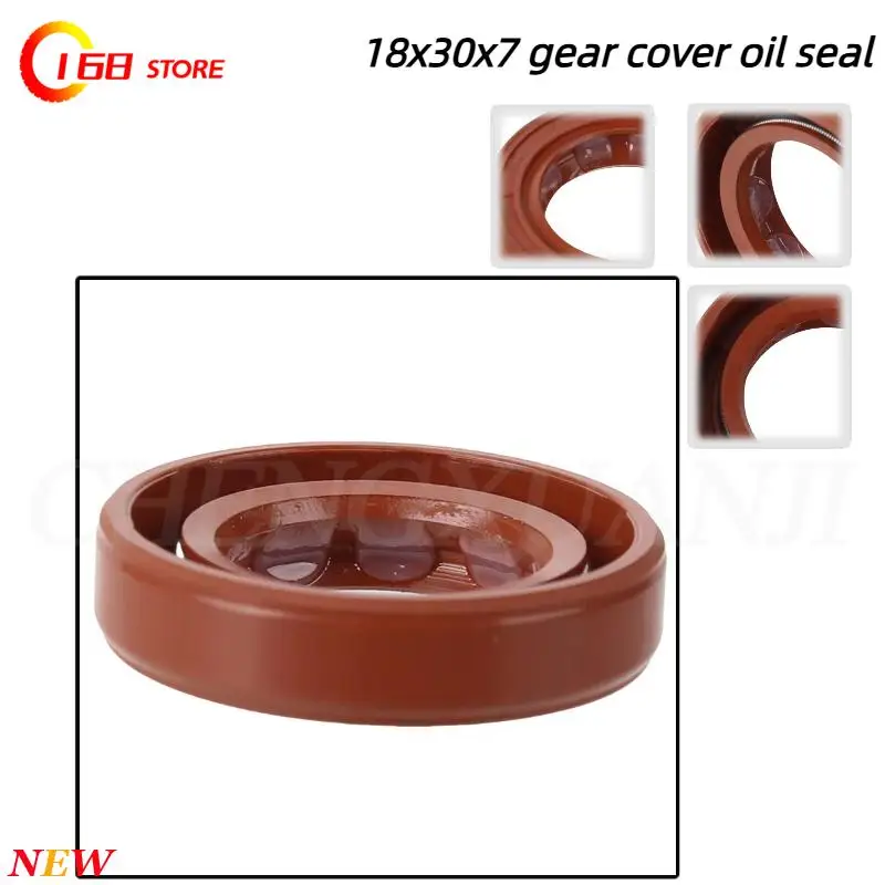 

Nitrile rubber oil seal TC-18x30x7 Nitrile double lip oil seal for GY6 50cc 139 QMB scooter oil seal
