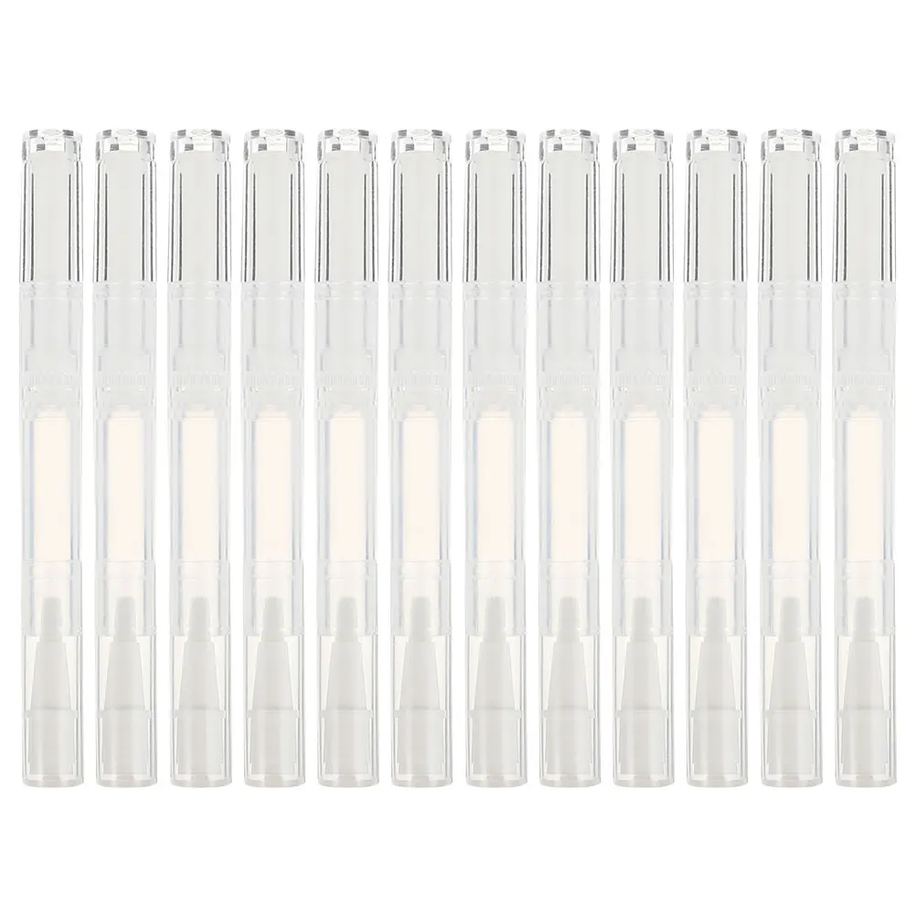 

15pcs Empty Nail Oil Pen Tubes 3ml Reusable Rotating Containers for Lip Gloss Cuticle Oil Refillable