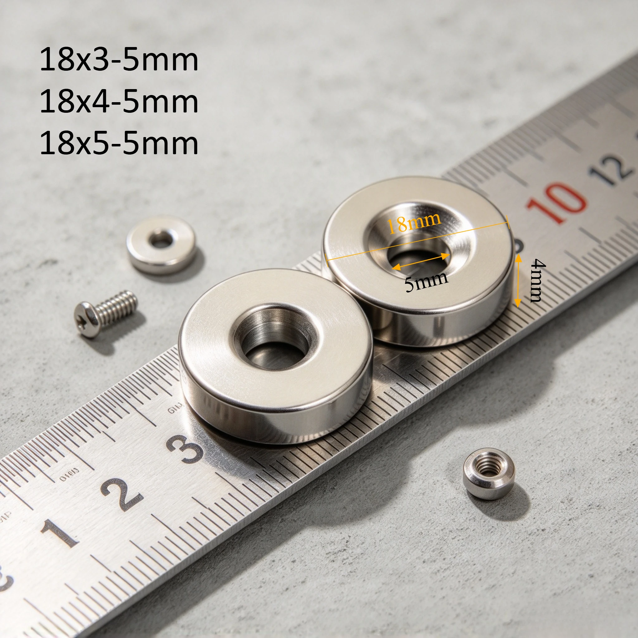 18x3-5 18x4-5 18x5-5mm Small Circular Magnets for Home Refrigerators, Offices DIY  18x3-5 18x4-5 18x5-5mm