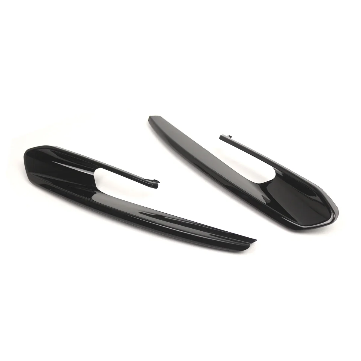 2PCS Gloss Black Front Bumper Fog Light Bezel Frame Cover Trim Set For 2012-2015 BMW 3 SERIES F30 F31 (Pre-LCI) With Modern Line