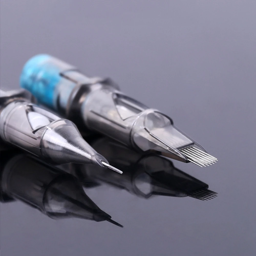 20PCS Disposable Tattoo Cartridge Needle Tools Tattoo Needles Round Liner ＆ Magnum(0.35mm needle)RL/RS/RM/M1
