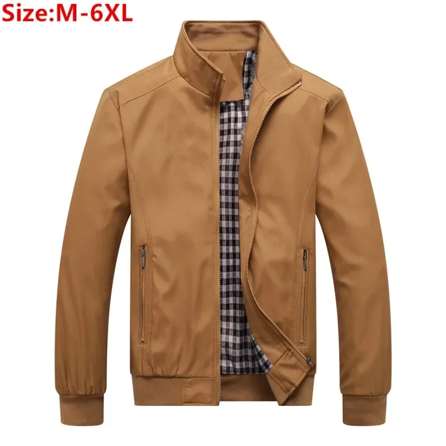 Neue 2024 Herren lässig schlanke Bomber jacken Mäntel Frühling Herbst solide Stehkragen Jacke Tops Outdoor Sport Jacke Mäntel für Männer