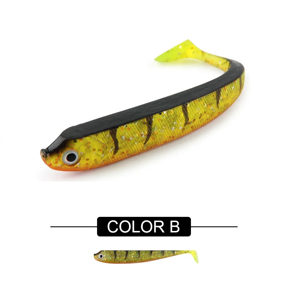 RoseWood Gummi Fisch gefälschter Köder weicher Angelköder 7,5 cm 9,5 cm 12,5 cm Swimbait Shad Paddle Tail Wobbler Bass Pike Trout Pesca Peche