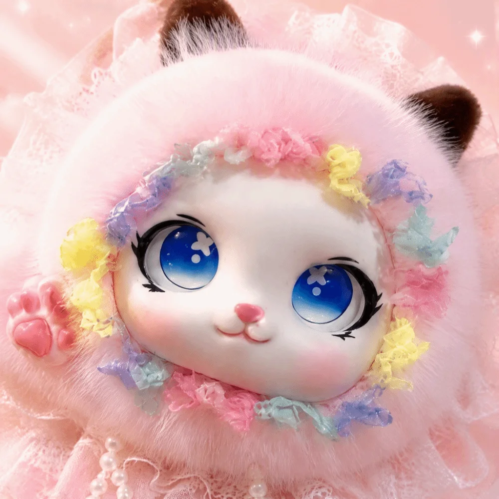 Lolita Style Handmade Crossbody Bag Lace Decor Pom-Pom Cartoon Animal Coin Purse Tassel Sweet Shoulder Pouch Travel