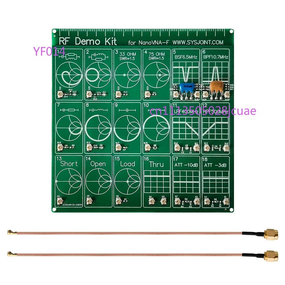 RF Demo Kit NanoVNA RF Test Board Vector Test Filter Attenuator