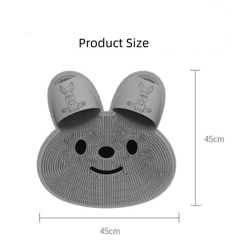 حصيرة تنظيف القدمين من السيليكون، وسادة حمام مقشرة لغسالة الظهر، أداة تدليك كبيرة لتنظيف القدم مع أكواب شفط غير قابلة للانزلاق