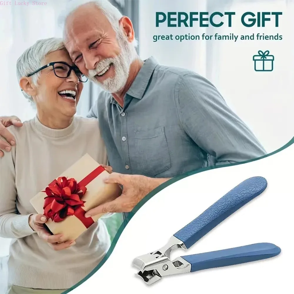 Professionelles Nagelknipser-Set aus Edelstahl für dicke Nägel, spritzwassergeschützt, scharfer Trimmer, Nagel- und Pediküre-Maniküre-Werkzeuge für Männer