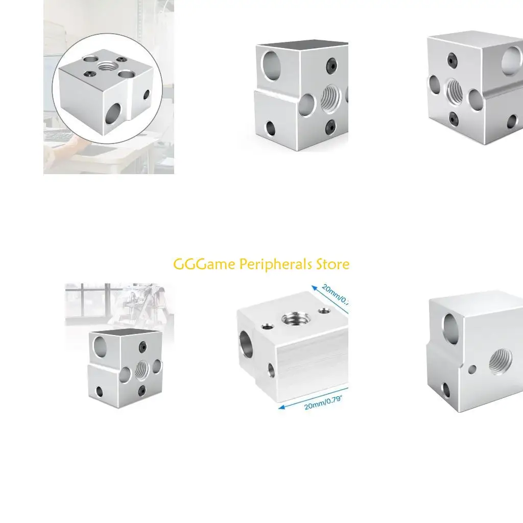 

U55B 3D Printer Aluminium Heater Block Temperature Resistant Heat Block