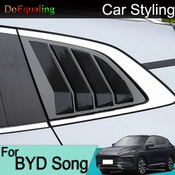 For BYD Song Plus Dmi 2023 EV Car Rear Triangular Blinds Modified Window Air Outlet Body Exterior Interior Accesorios 2022 2024