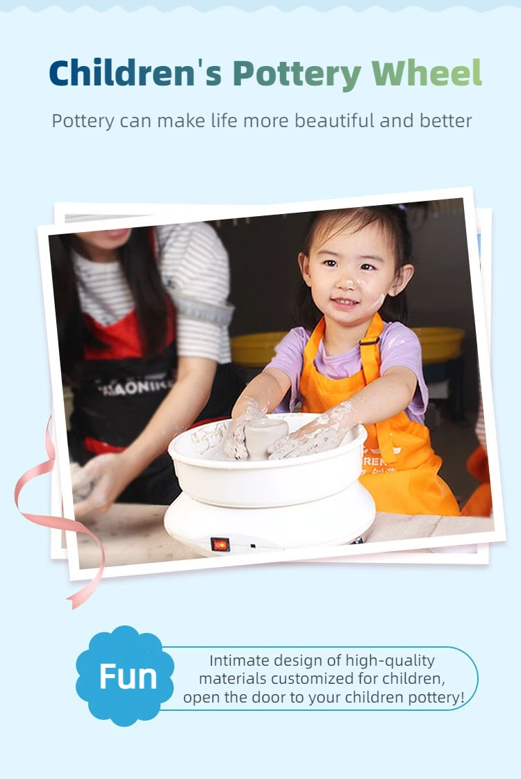 Mini Home Wheel Keramik Elektrische Töpferei Miniatur Töpferscheibe Kinder
