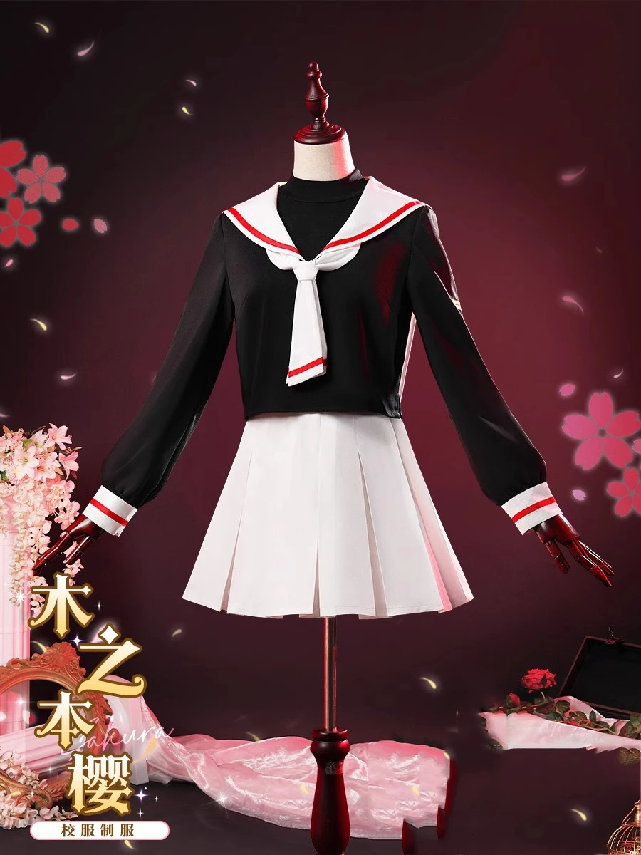 

Sakura Cosplay Costumes Anime Clothing JK High School Uniforms Sailor Dress Party Suit Halloween Carnival Outfits Custom Made