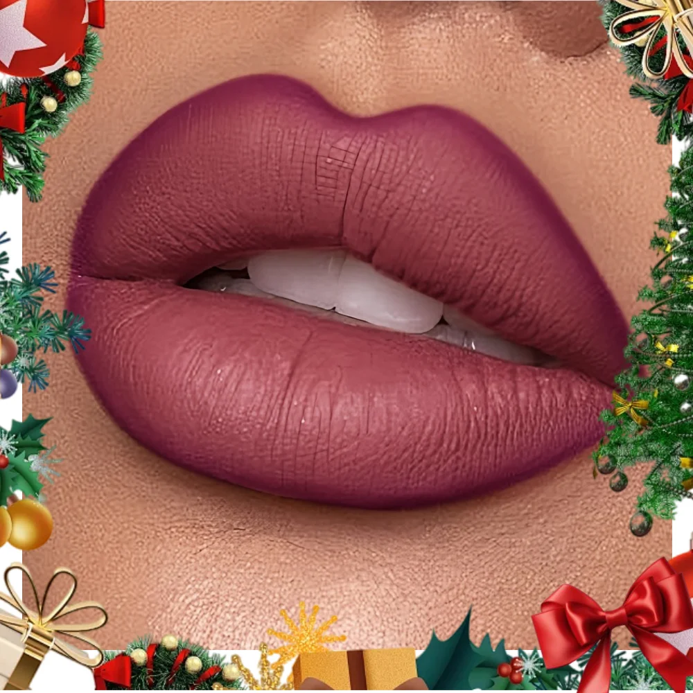 مجموعة الشفاه الخالية من العيوب: قلم تحديد الشفاه غير اللامع وملمع الشفاه، تركيبة حريرية ناعمة ومقاومة للتلطخ وغير قابلة للتجفيف لشفاه أكملها.