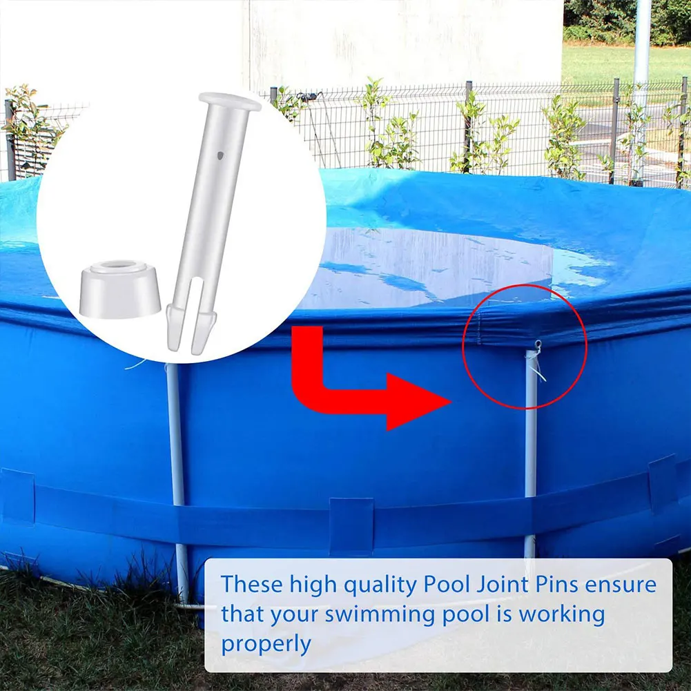 12 قطعة من البلاستيك المشترك مع مجموعة الأختام المطاطية دبوس حمام السباحة الطويل دبوس حمام السباحة لجزء استبدال حمامات السباحة #3