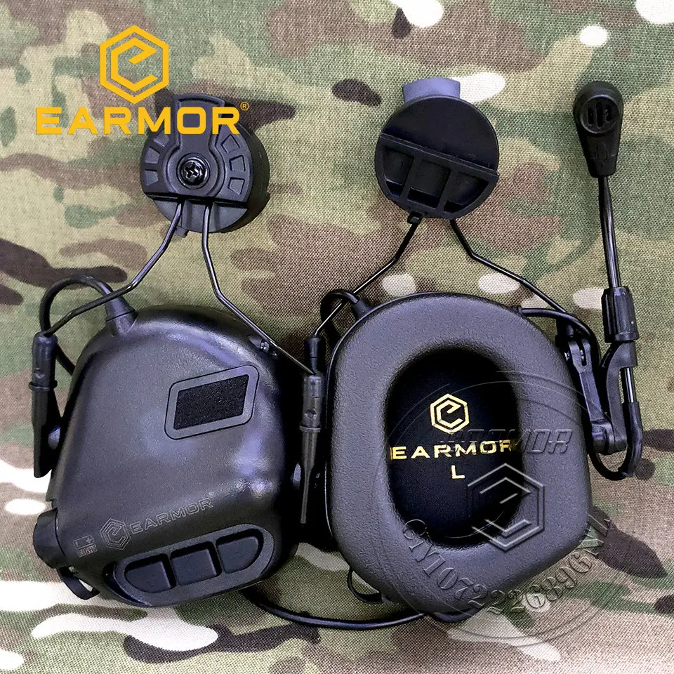 

EARMOR M32H MOD4 Tactical Headset ARC Rail Adapter Set Noise Canceling Aviation Communication Softair Headphones