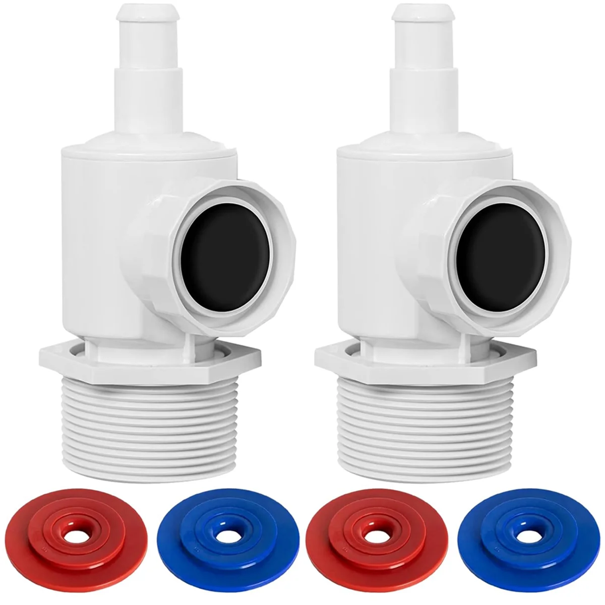 

2Pack 9-100-9001 Wall Fitting Connector for Polaris Cleaner, Pressure Relief Valve for Polaris Pool Sweep Hose Connector