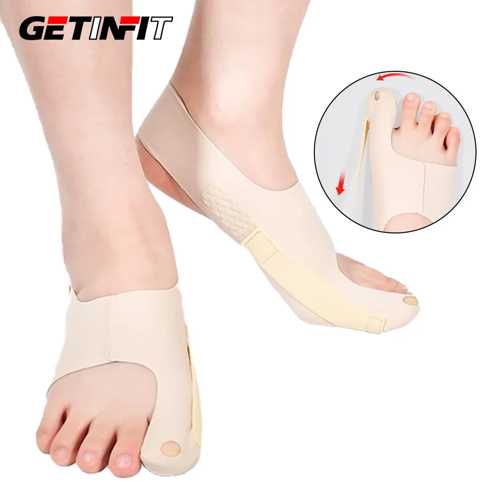 

1Pcs Bunion Corrector Relief Toe Straightener Big Toe Separator Hallux Valgus Big Toe Joint Pain Relief Comfortable Fits Fabric