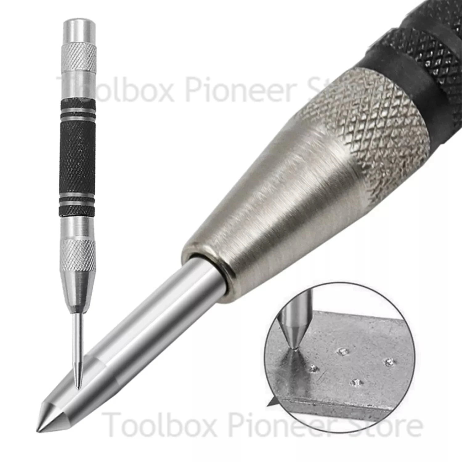 128mm Center punch automatic 155mm spring type locator glass striker window breaker punch centering