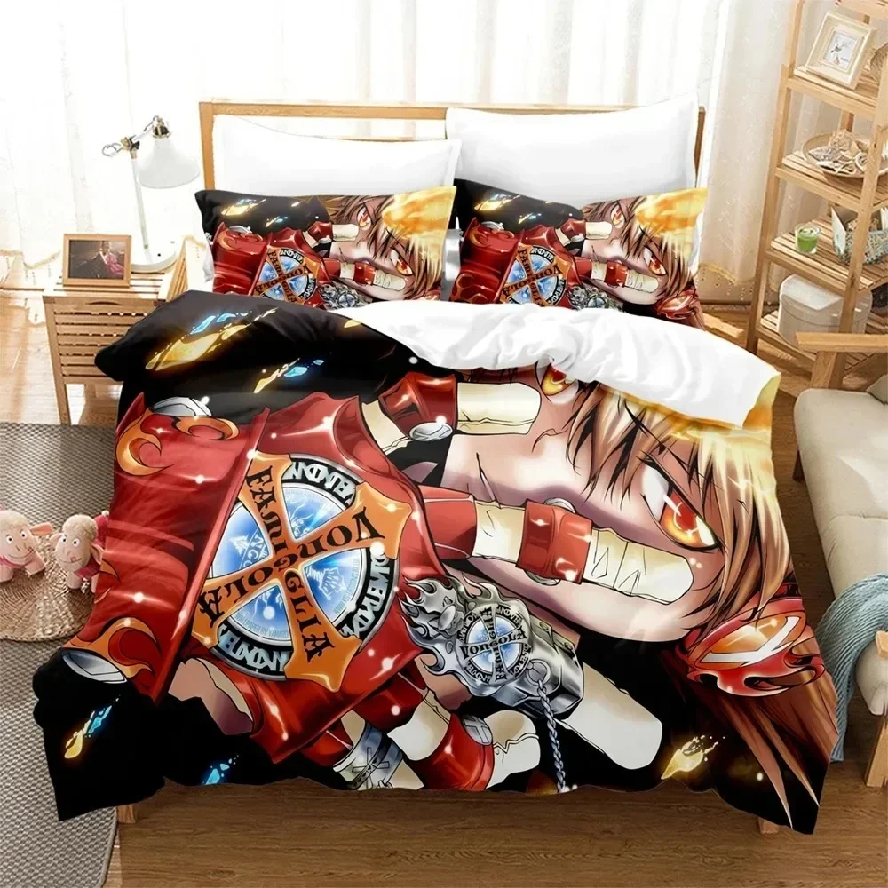 

3D Print Anime HITMAN REBORN Bedding Set Boys Girls Twin Queen Size Duvet Cover Pillowcase Bed Kids Adult Home Textile