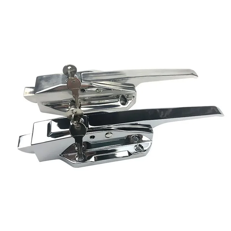 

convex door handle zinc alloy stainless steel lock flat door fittings semi-buried security door lock oven lock