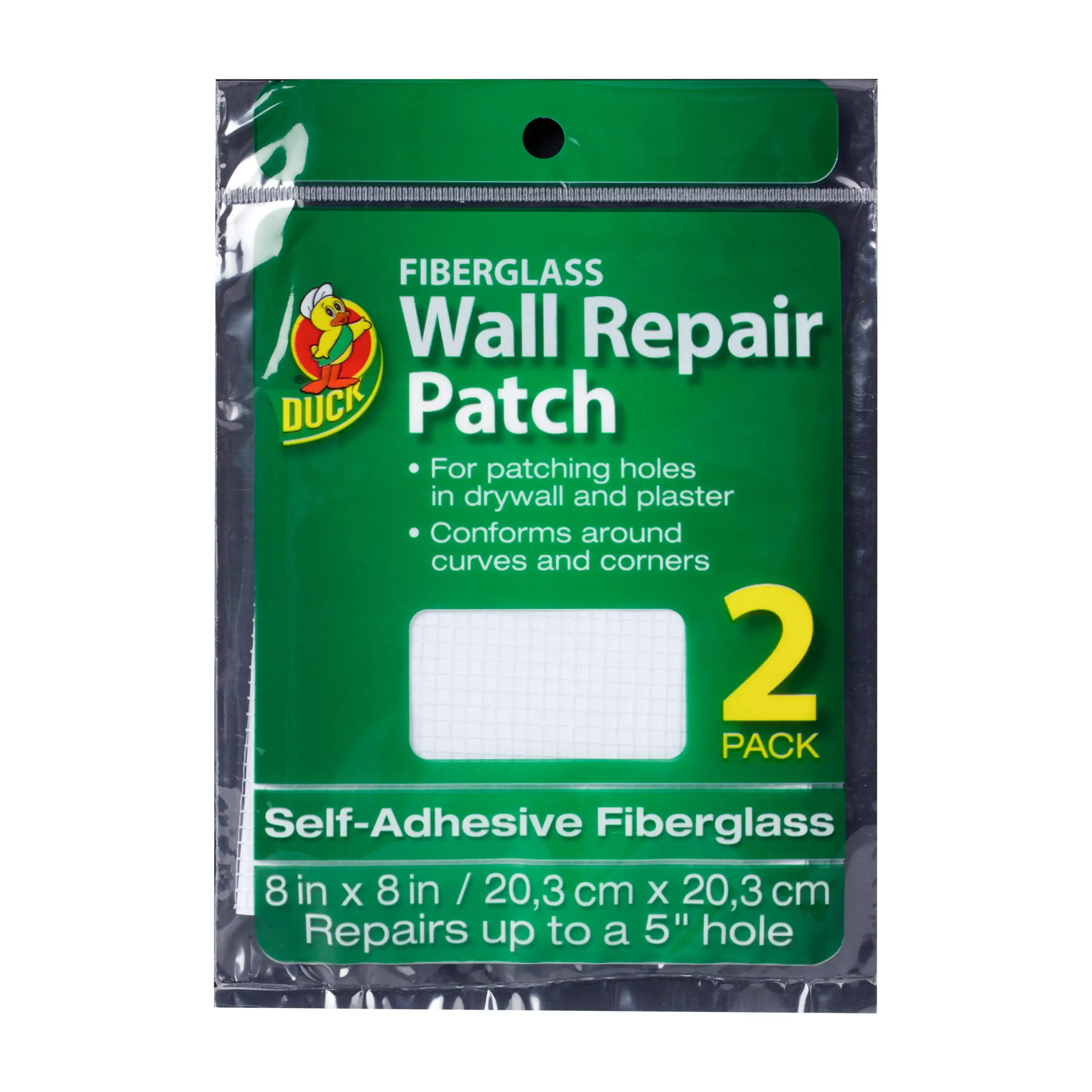 White Fiberglass Wall Repair Patch